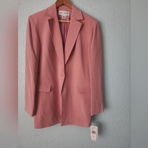 Rena Rowan Silk Blush Pink Blazer New With Tags - Picture 1 of 10